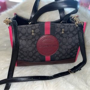 Dempsey Carryall In Signature Jacquard With Stripe And Coach Patch